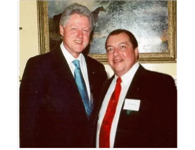 President Clinton and I